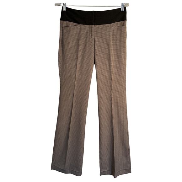 Express Pants Womens Size 0  Brown Mid Rise Hook and Eye Zip Straight Leg - Picture 1 of 11